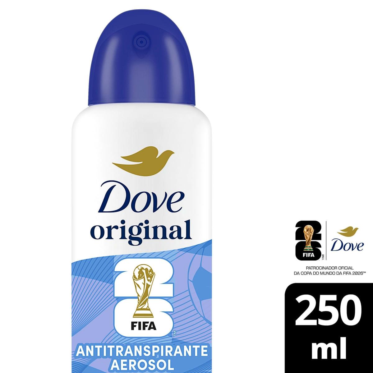 Desodorante Antitranspirante Dove Original 72h Aerossol 250ml — Dove | Farmácia Resyla