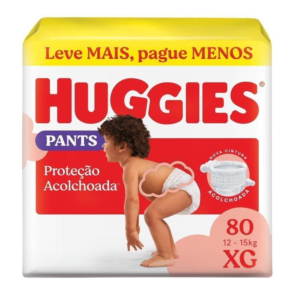 Fralda Pants Huggies Proteção Acolchoada XG 80 Unidades — Huggies | Farmácia Resyla