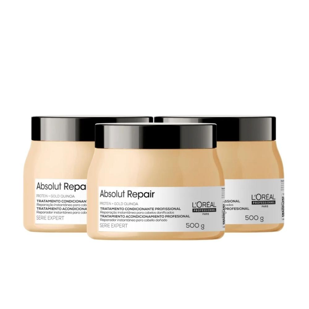 L'Oréal Absolut Repair Gold Quinoa - Kit 3 Máscaras Capilares - 500g cada — L'Oréal | Farmácia Resyla