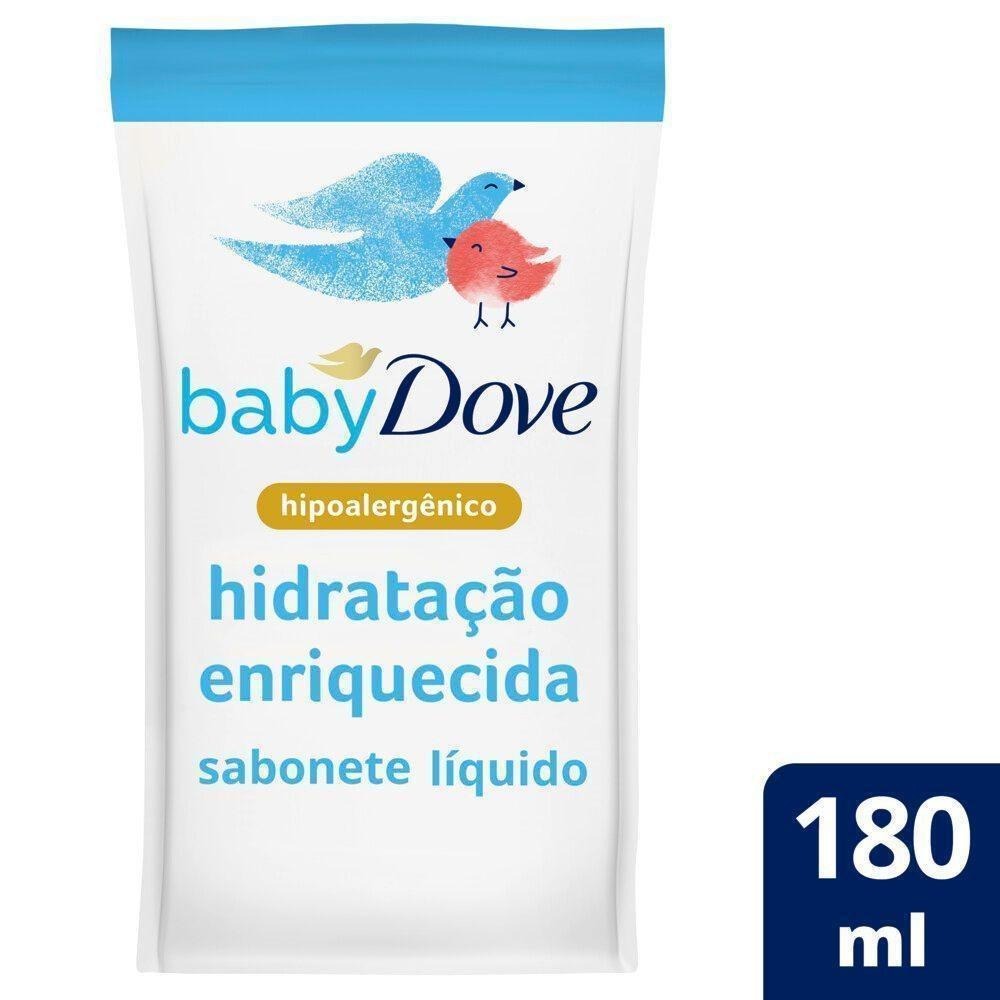 Sabonete Líquido Infantil Baby Dove Hidratação Enriquecida Refil 180ml — Dove | Farmácia Resyla