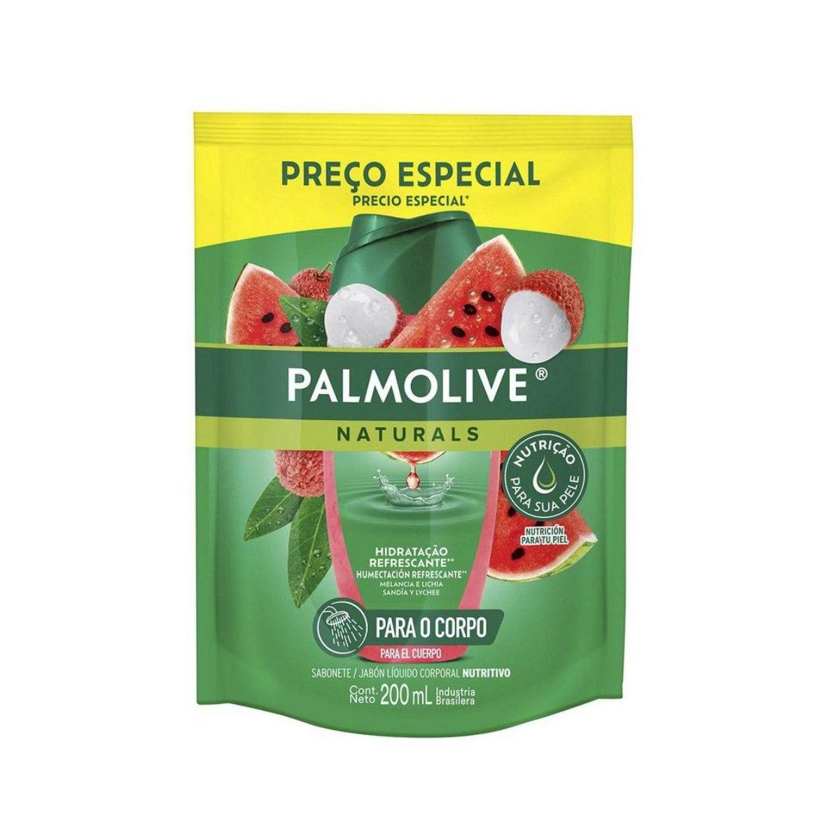 Sabonete Líquido Palmolive Naturals Nutritivo Melancia E Lichia Refil 200ml — Palmolive | Farmácia Resyla